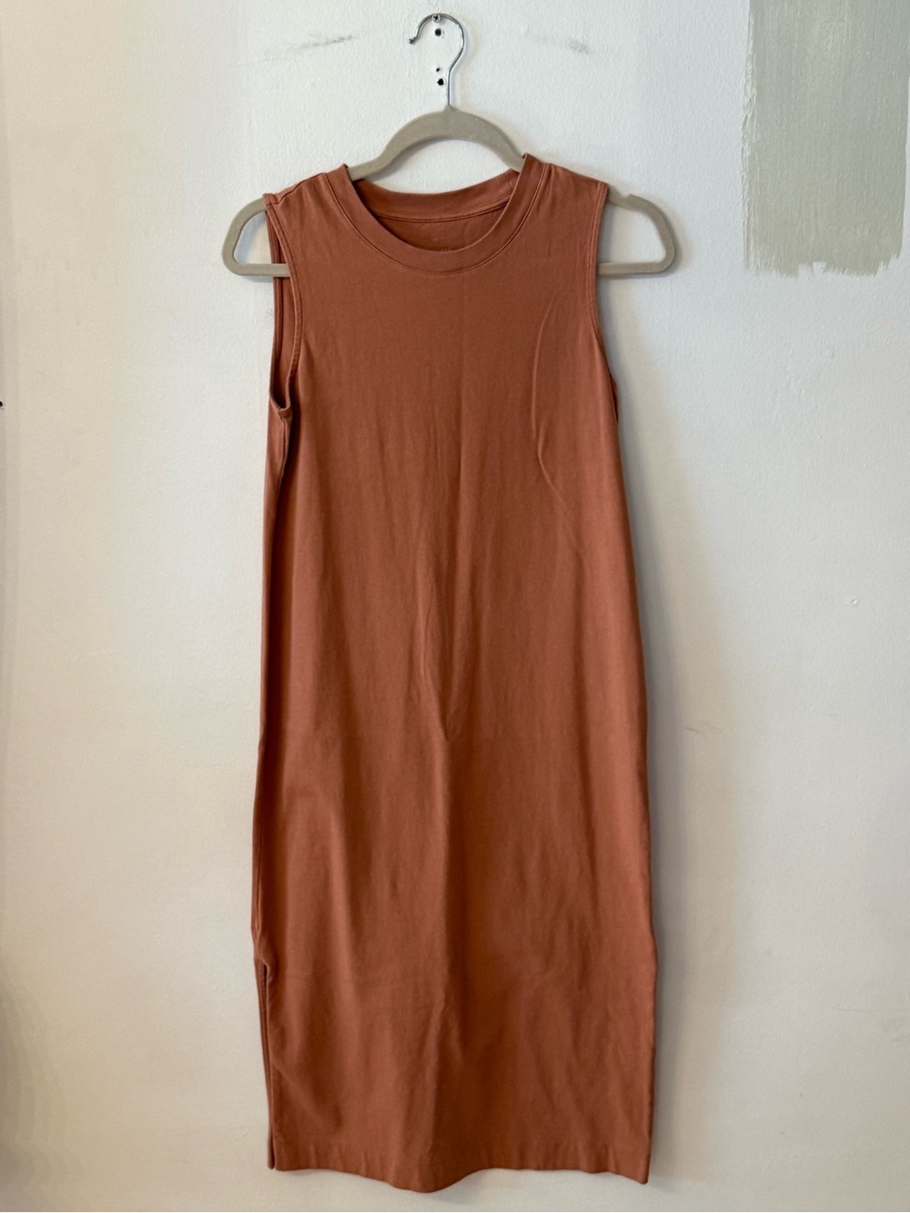 Everlane Rust-Toned Sleeveless Midi Dress